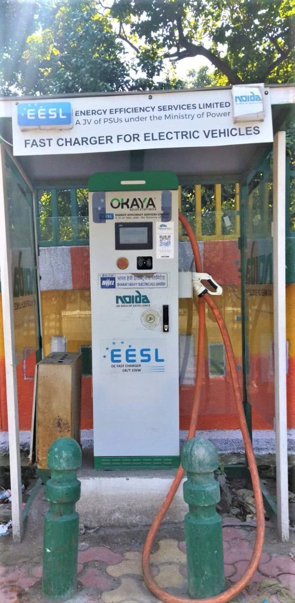 CeoNoida's tweet photo. .@noida_authority has aligned its efforts towards cleaner energy alternatives and is proud to announce that 69 public charging stations compatible with all types of vehicles with different charging capacities have been installed for #ElectricVehicles in Noida. https://t.co/QoB8uFkq8a