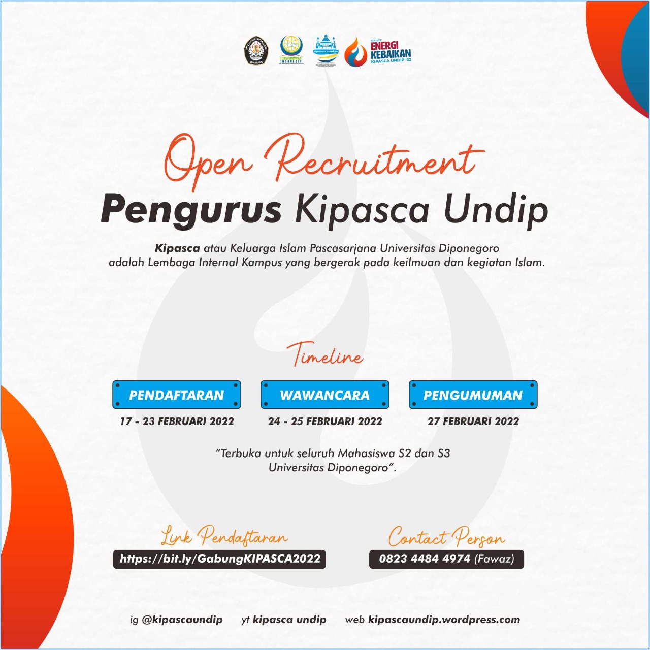 Pendaftaran s2 undip 2022