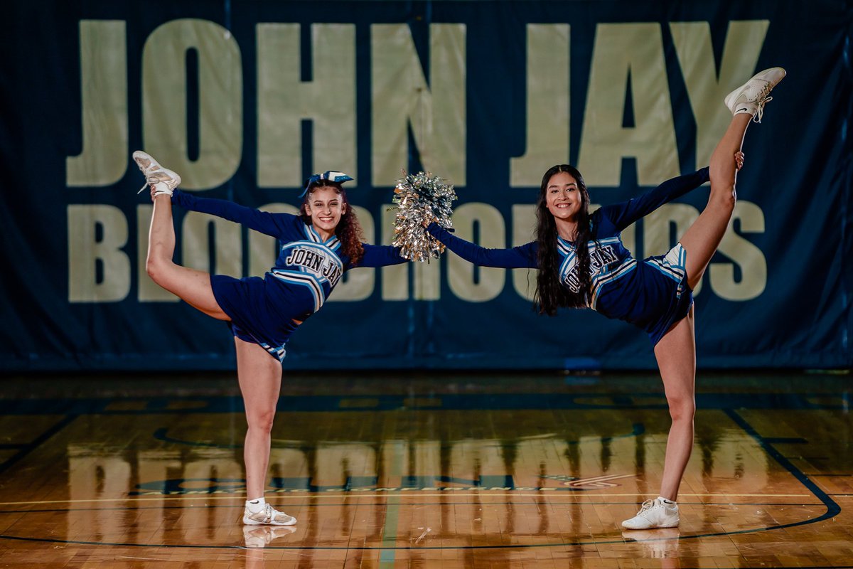 JJayAthletics's tweet photo. Here is a preview of the cheerleading photos from tonight’s Media Day at the Doghouse! 

📸 are courtesy of Denis Gostev. 

#GoBloodhounds #MyJohnJay #JohnJayCollege #CUNYAC #whyd3 #ncaadiii #d3cheer https://t.co/1etSw2UdLT