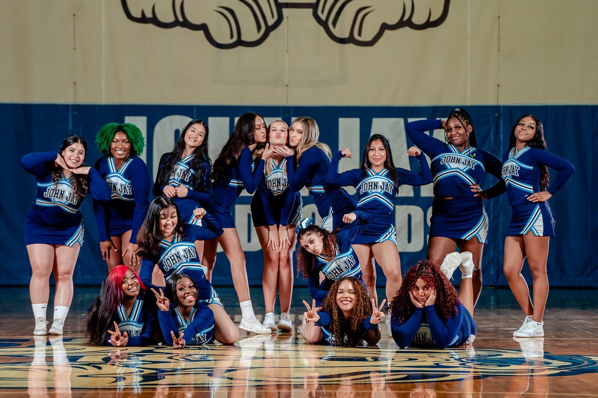 JJayAthletics's tweet photo. Here is a preview of the cheerleading photos from tonight’s Media Day at the Doghouse! 

📸 are courtesy of Denis Gostev. 

#GoBloodhounds #MyJohnJay #JohnJayCollege #CUNYAC #whyd3 #ncaadiii #d3cheer https://t.co/1etSw2UdLT
