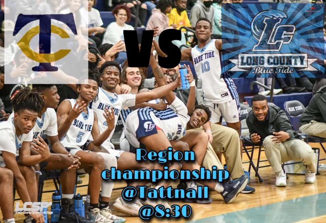 BlueTideBoys1's tweet photo. Region Championship tomorrow night at Tattnall Co. 8:30! We need the Student Section to GO CRAZY!
@Trinity23413661 @Camron_Rosa @Christi64038679 @DwayneRowe_ @DavionHenderso5 @cam_j27 @JacobCo01979823 @ChattamLandon @doomes22 https://t.co/VIrMc2lSi9