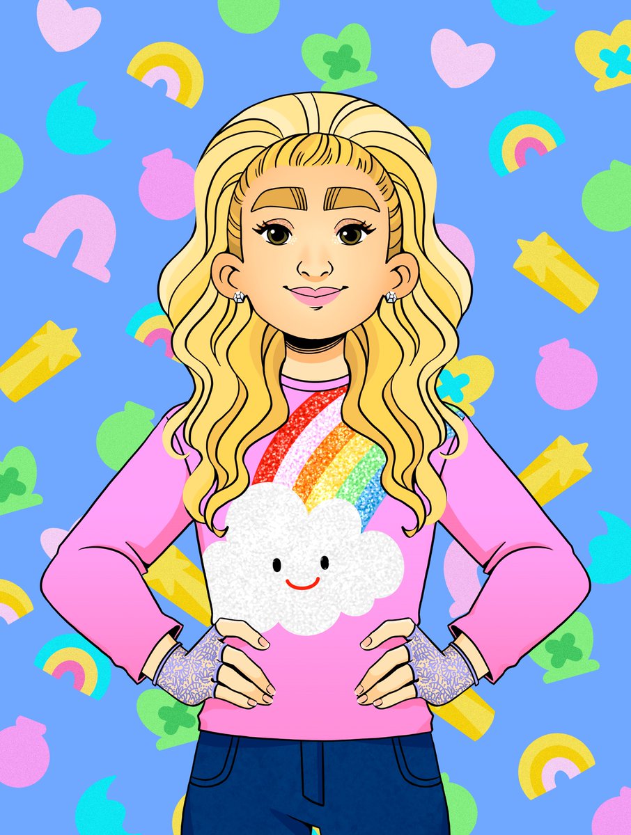 _HappyNation_'s tweet photo. Wishing you @ParisHilton a #sliving birthday! Health, happiness, well-being, inner peace, love, joy &amp; kind people around you (&amp; music). 

As someone who does so much for the #NFTCommunity, today is the perfect day to reveal that you're a #rolemodel in our collection. #LuckyCharms https://t.co/TDQnKkUs7L