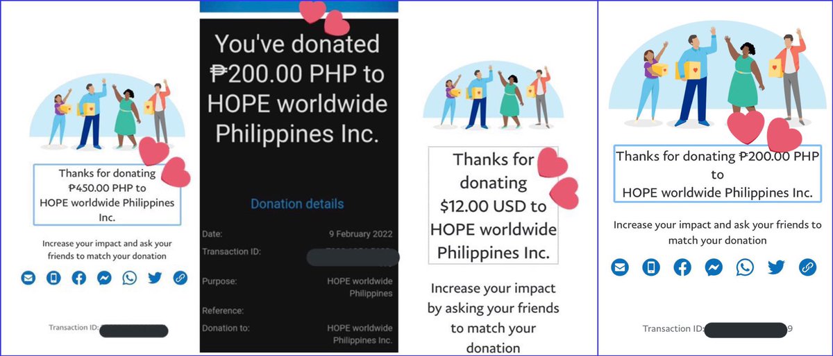 HobiLuvrsPH's tweet photo. Here are the receipts of donations directly sent to Charity by the donors. Donations on hand will be donated after j-hope's bday.

Donation drive period: ~ up to Feb 18, 2022

#jhope
#HopeForChildrenPH
#PinasHopeworldYear2
#HopeworldinPHYear2 https://t.co/nAqvybfU4N
