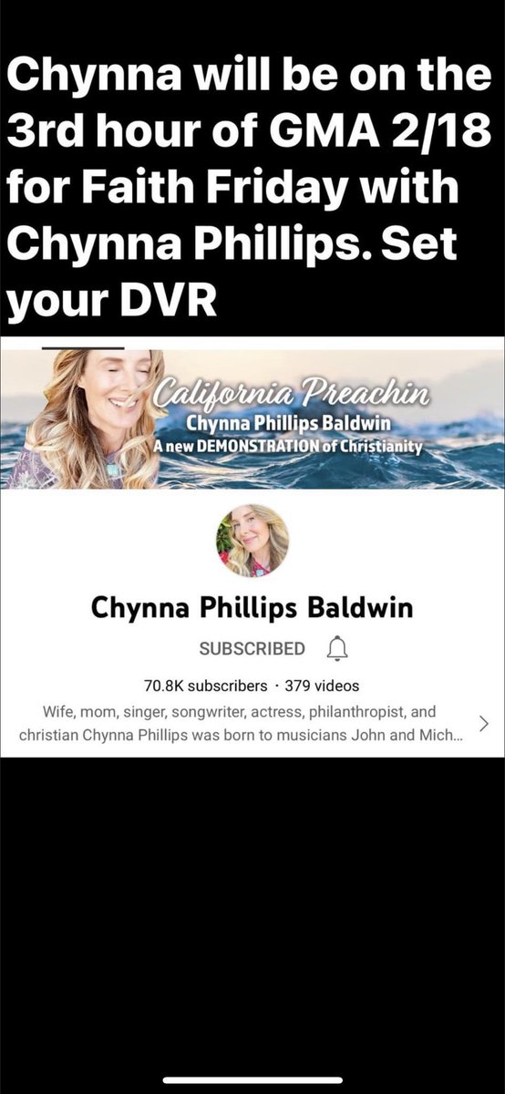 dehaven_craig's tweet photo. Tune in tomorrow to see @ChynnaPhillips on GMA https://t.co/i7VW8s1Xy8