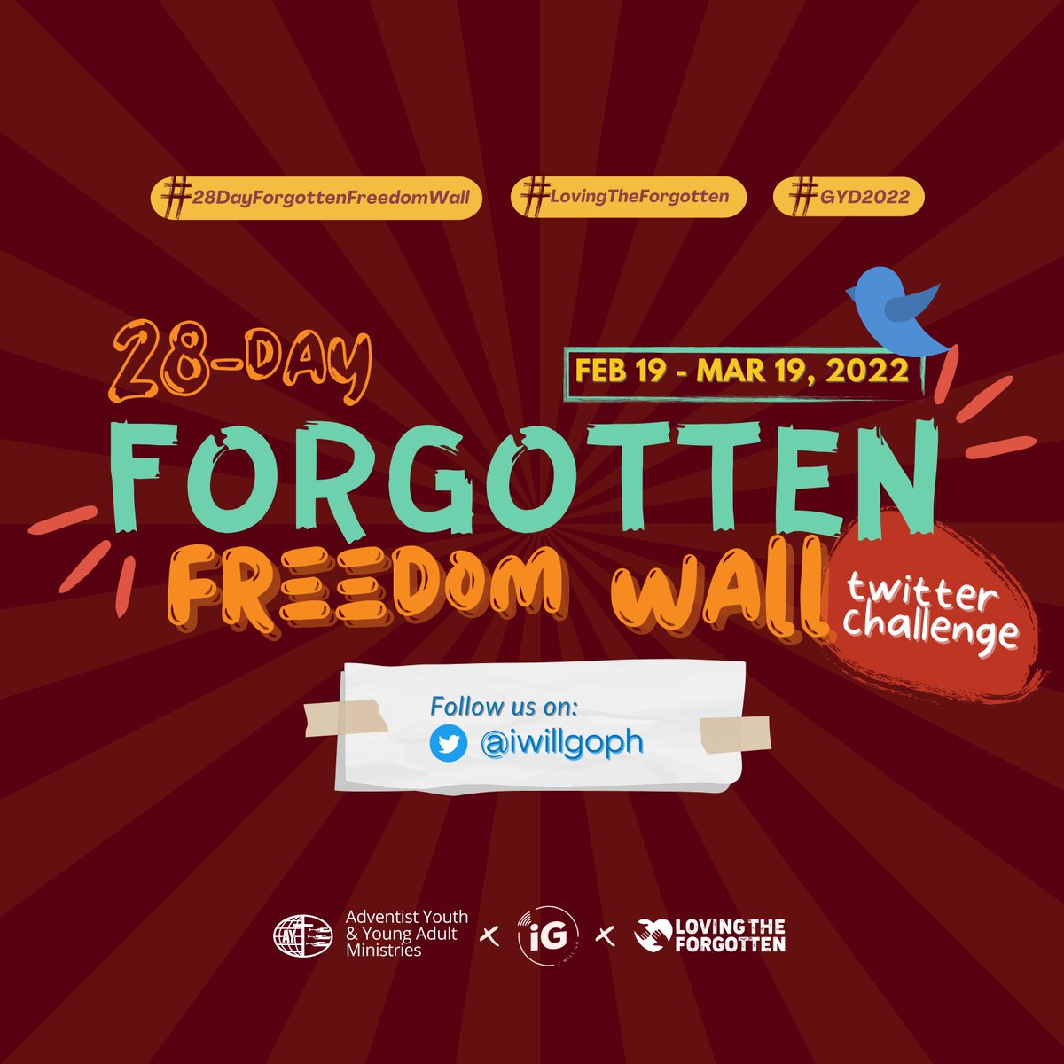 iwillgoph's tweet photo. 28-Day "Forgotten" Freedom Wall Thread

For the next 28 days, we'll remember all the people that we've forgotten to thank for, care for, acknowledge, appreciate, and love through a thread.

Be there when it happens!

#28DayForgottenFreedomWall #LovingTheForgotten #GYD2022 https://t.co/xgZnwLv7vh