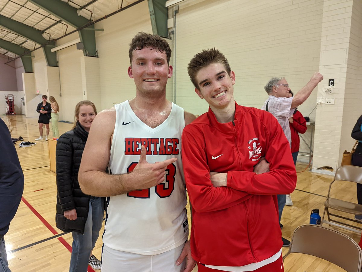 Wow what a night. I coached poorly and we didn't play out best. But these two toughed it out and we advanced to our THIRD STRAIGHT Final 4!!! They have been the bedrock of our program and have started on all 3 Final 4 teams. Next step defending our title 🏆 <a href="/CooperJRoss/">Cooper Ross</a> <a href="/Josh15M/">Joshua McKinney</a>