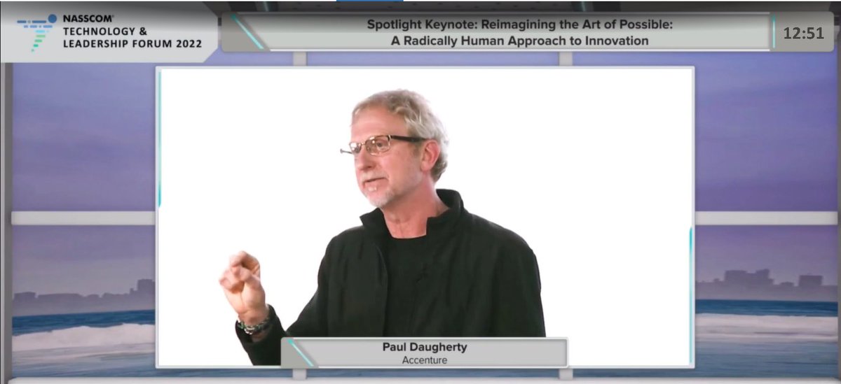 <a href="/pauldaugh/">Paul Daugherty</a> advises that we should not look at where AI has been...but where its going ..when planning its integration in our business... think #humancentric!

Cannot agree more!!!

#NASSCOM_TLF