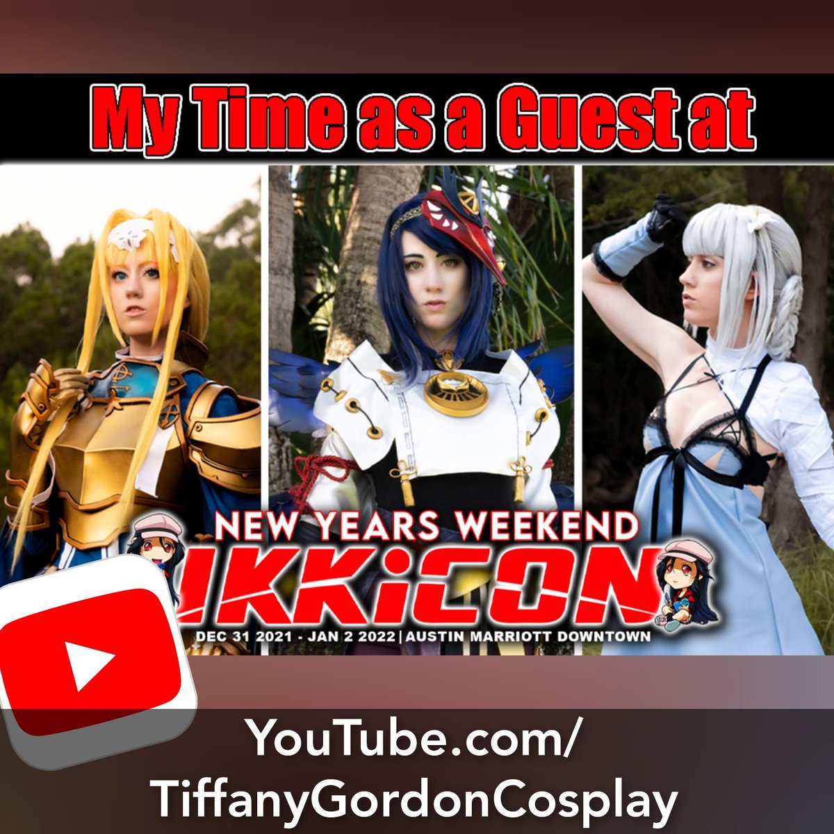 Tiffany Gordon Cosplay LLC (@tiffanycosplay) on Twitter photo New Cosplay Vlog is out youtu.be/fanj6NQo8AE
This one is from when I was a guest at <a href="/IKKiCON/">IKKiCON</a> and a few cosplay/ photographers in vlog include <a href="/AlectaCosplay/">Lady_Alecta</a> <a href="/failninjaninja/">Failninja</a> <a href="/jennybellycos/">Jennybelly</a> <a href="/LuckyGrim/">LuckyGrim ๐ค๐ฆ๐ป๐</a> <a href="/mineralblu/">MINERALBLU</a> and let's not forget my sister Jessi for helping to film! New Cosplay Vlog is out youtu.be/fanj6NQo8AE
This one is from when I was a guest at <a href="/IKKiCON/">IKKiCON</a> and a few cosplay/ photographers in vlog include <a href="/AlectaCosplay/">Lady_Alecta</a> <a href="/failninjaninja/">Failninja</a> <a href="/jennybellycos/">Jennybelly</a> <a href="/LuckyGrim/">LuckyGrim ๐ค๐ฆ๐ป๐</a> <a href="/mineralblu/">MINERALBLU</a> and let's not forget my sister Jessi for helping to film!