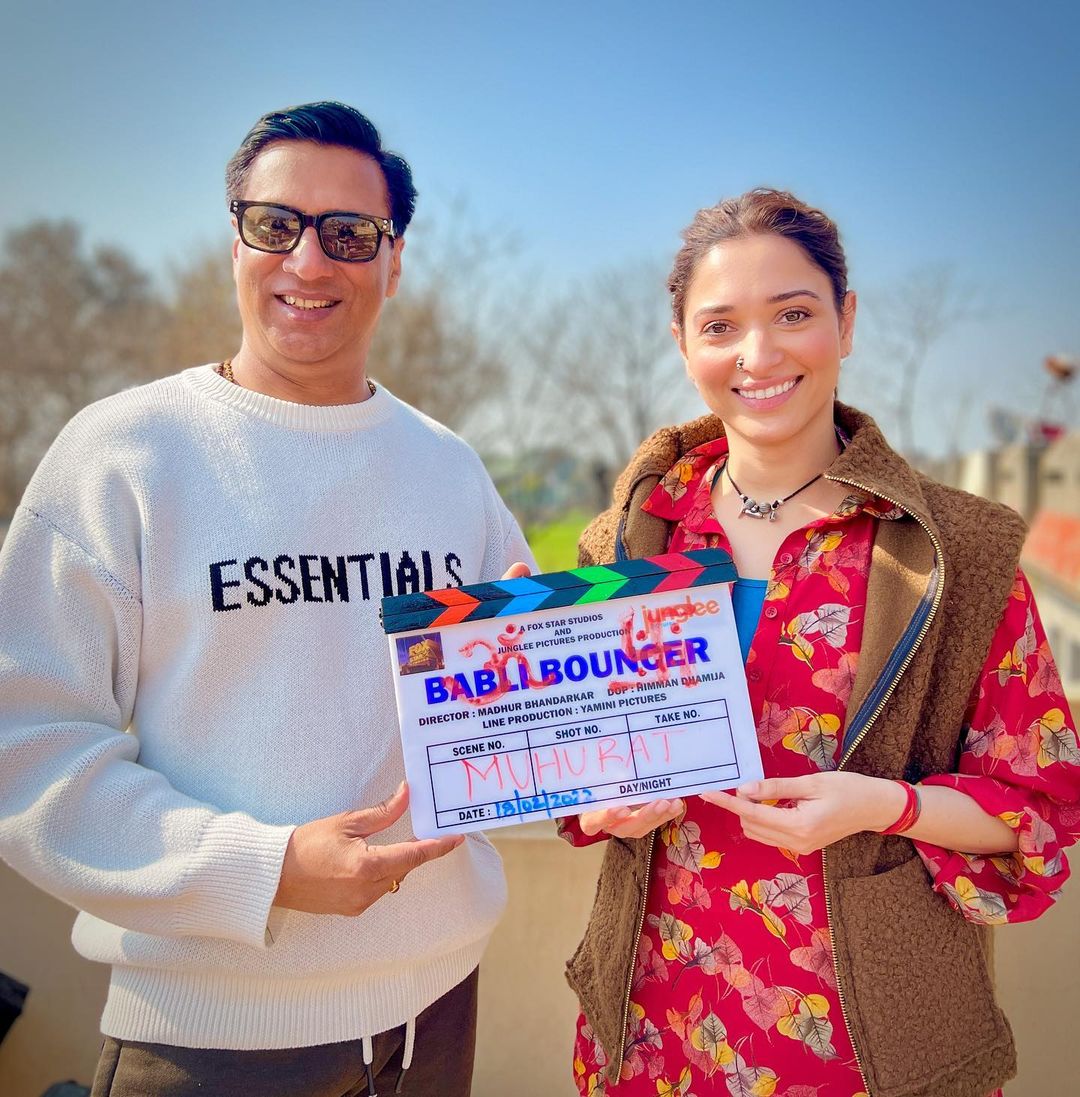 Tammy new project #bablibouncer
Waiting for tammy mass one its a proud moment for all fans and i wish you a successful journey to my sisi and the entire team
<a href="/tamannaahspeaks/">Tamannaah Bhatia</a>
<a href="/imbhandarkar/">Madhur Bhandarkar</a>
Congratulations ma'am ❤❤ love you sisi❤