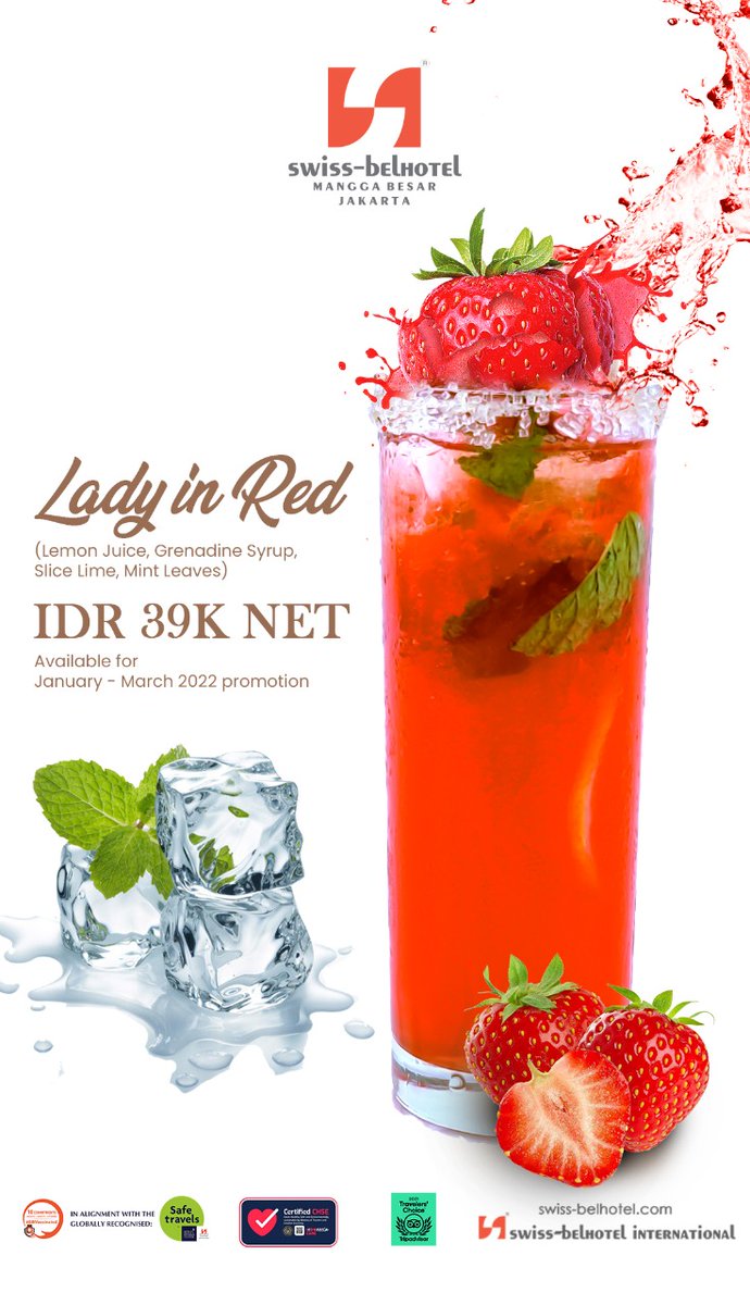 Freshen up your day with a delightful mocktail especially crafted to elevate your dining experience. 

#mocktail
#mocktails
#drinks
#drink
#mixology
#alcoholfree
#nonalcoholic
#mocktailrecipe
#mixologist
#jakartahotel
#swissbelhotel
#swissbelhotelmanggabesar