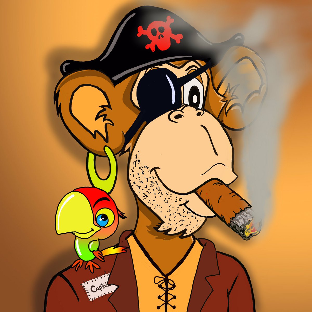 FMSC_NFT's tweet photo. Funky Monkey Society will give away 1 rare Funky Captain NFT to a random follower on Feb 28th. Like -Follow and Retweet to be eligible. #NFT #nftcollector #NFTCommunity #NFTGiveaways https://t.co/SOxCzrjgX1