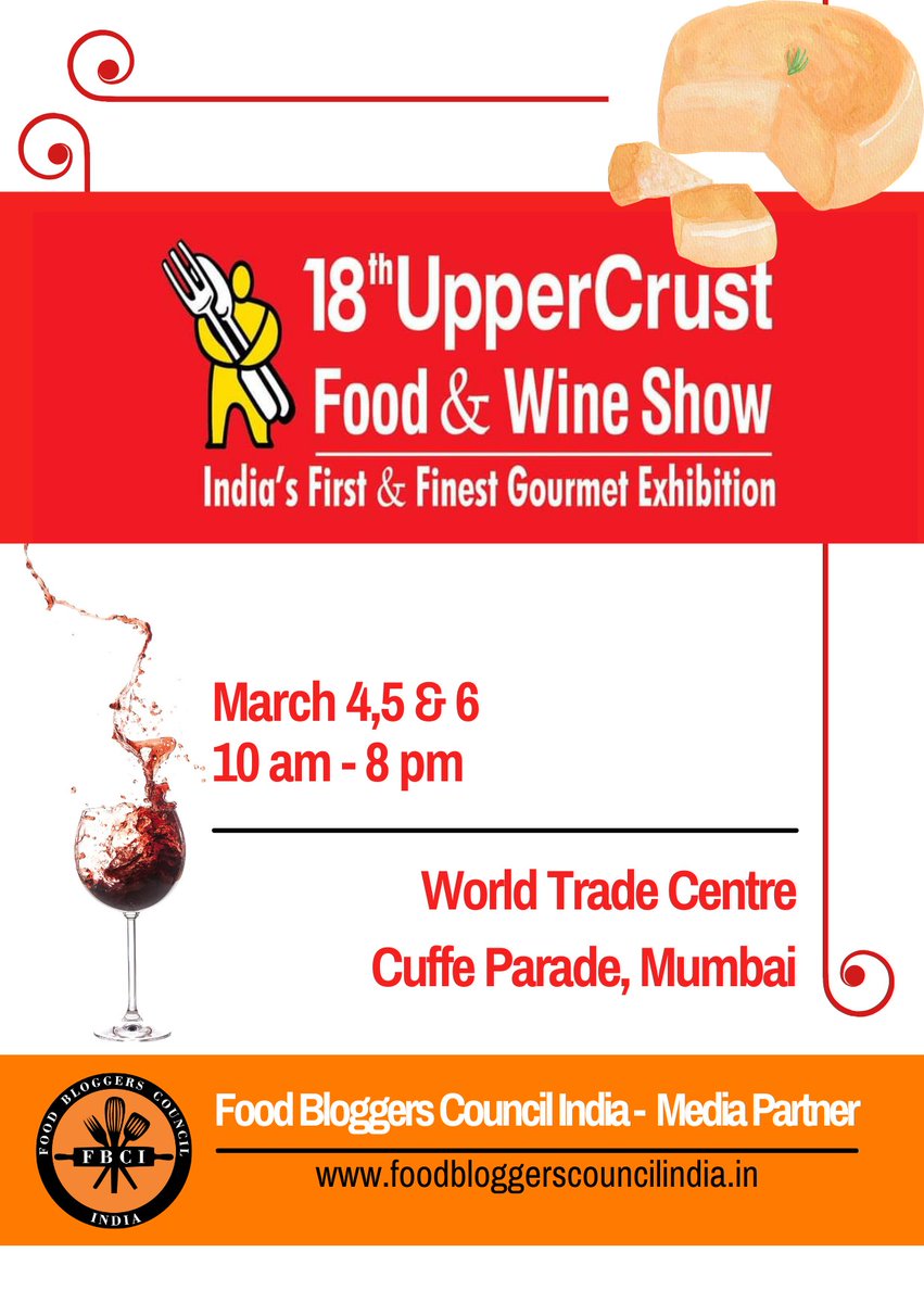 fbciofficial's tweet photo. Finally, it’s on! And we’re thrilled to see fellow food lovers once again. Block your dates and get set for Bombay’s biggest food exhibition.

#UpperCrust  #UpperCrustMag
 @ITCMasterChef @homeofswitzindia @borosilandyou @middayindia @RedFMIndia @uppercrustmag https://t.co/VUZeNgq18L
