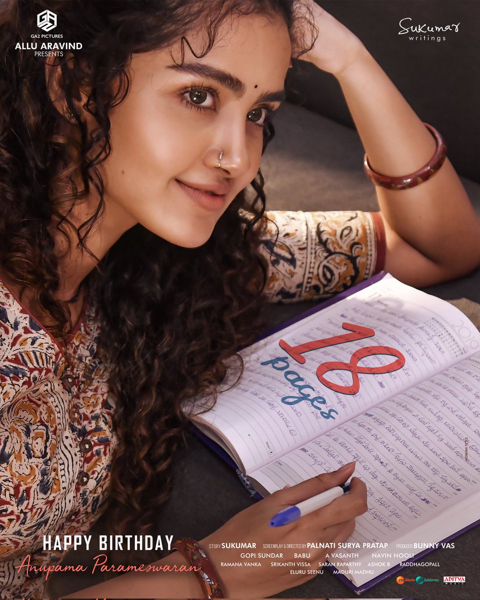 SrikanthVissa's tweet photo. Wishing our "Nandini" aka @anupamahere a very happy birthday - Team #18Pages 🤩

#HBDAnupamaParameswaran 
#HappyBirthdayAnupama https://t.co/wp3tFKYfkN