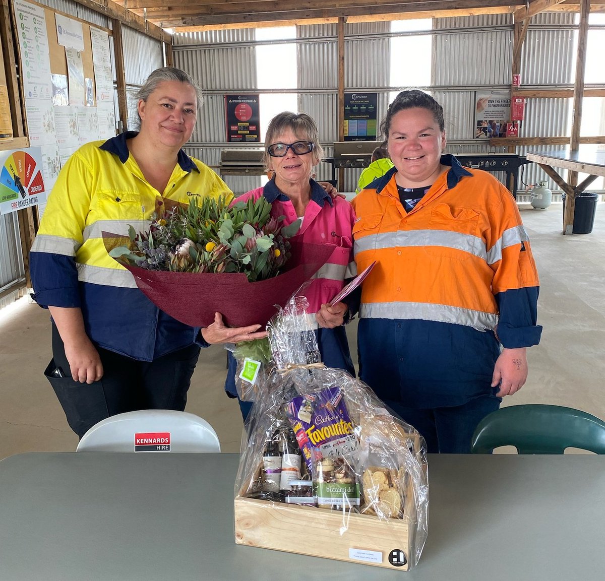 MurraWarra's tweet photo. Our marvellous colleague Cheryl retired today. Thanks for all your hard work over the years. We will miss your cheery greetings each morning. Have fun!😘❤🥳
#renewables @CaraHadzig @DebraShipway #retirement https://t.co/JDIHoHqFM8