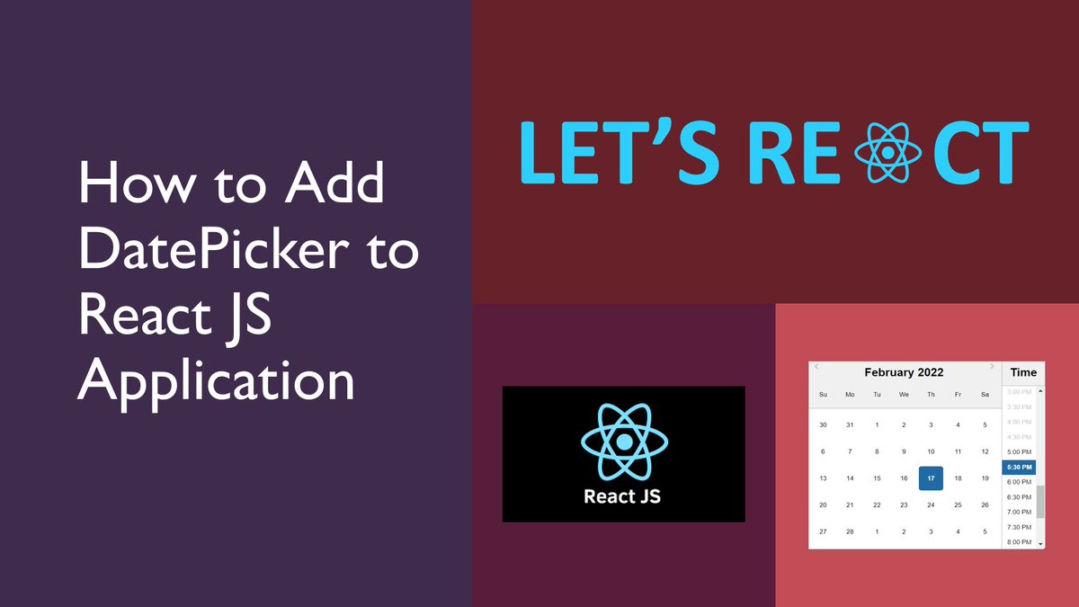 RohitGuptaWeb3's tweet image. Read my new article at letsreact.org/how-to-add-dat…, to add a GUI widget that allows the user to select a date from a calendar &amp;amp;/or a time from a time range.

Follow me &amp;amp; visit LetsReact.org for more latest reactjs hacks. @reactjs @react #javscript #reactjs #React #reactians