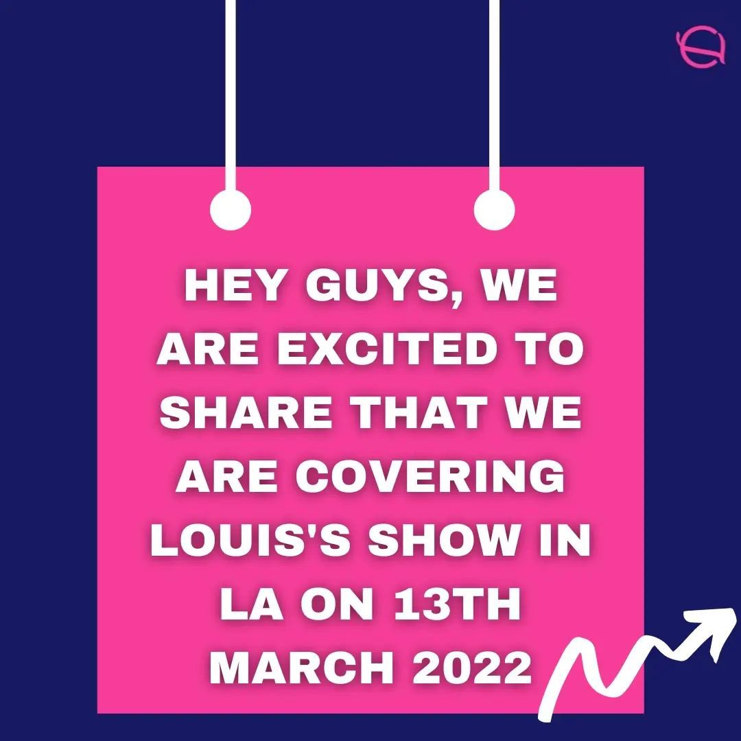 lightcertapp's tweet photo. Hey Guys, we will be do a fan project for Louis's show on 13th March, 2022 in LA. Please kindly dm us if you are up for the VOLUNTEERS!
We can't wait to see you guys there! Thank you so much โค
- Team LC
#lightcertapp #louistomlinson #louis #louistour2022 #fanprojects https://t.co/RNuqUCWjzp