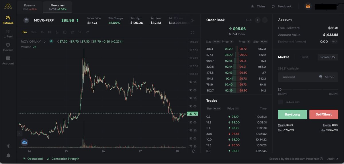 EZhuk28's tweet photo. Firefly testnet. Really like the interface and quick transactions @fireflyprotocol https://t.co/ZrxFHw1w9s