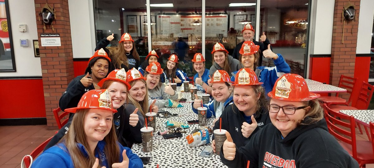 Lady Bearcats putting fires out at Firehouse Subs!