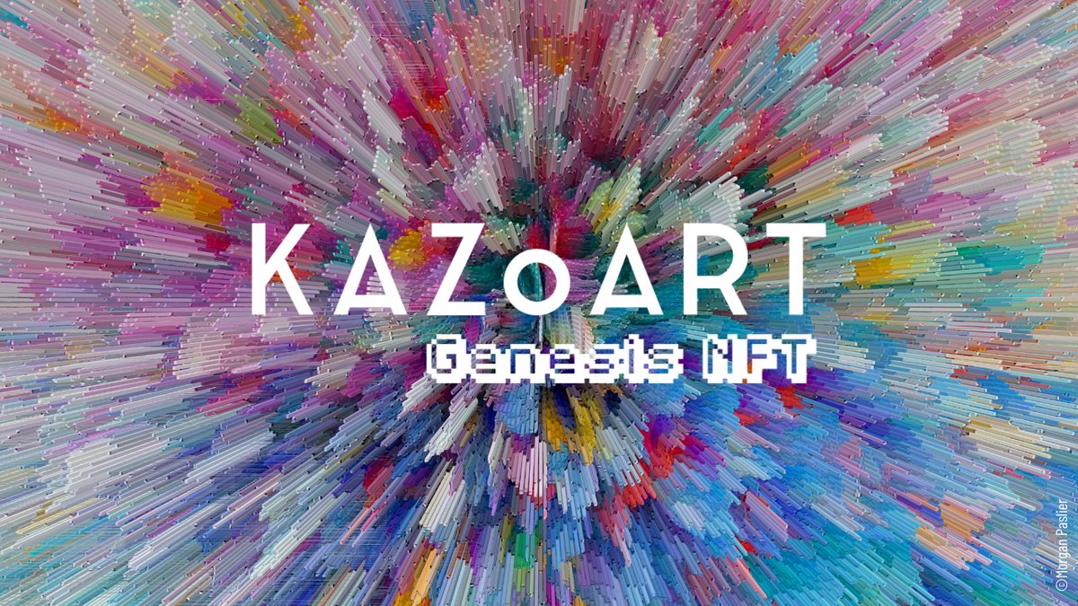 [KAZoART présente sa sélection "Genesis NFT"]
👉 +170 #NFT exclusifs et uniques réalisés par 20 artistes KAZoART sur <a href="/opensea/">OpenSea</a> 

📅 SAVE THE DATE : Vernissage de notre expo en direct du #Métavers <a href="/cryptovoxels/">Cryptovoxels</a> le 22.02.2022 à 19h
 
Infos  : ow.ly/OMp230saO5p et <a href="/KAZoART_NFT/">KAZoART NFT</a>