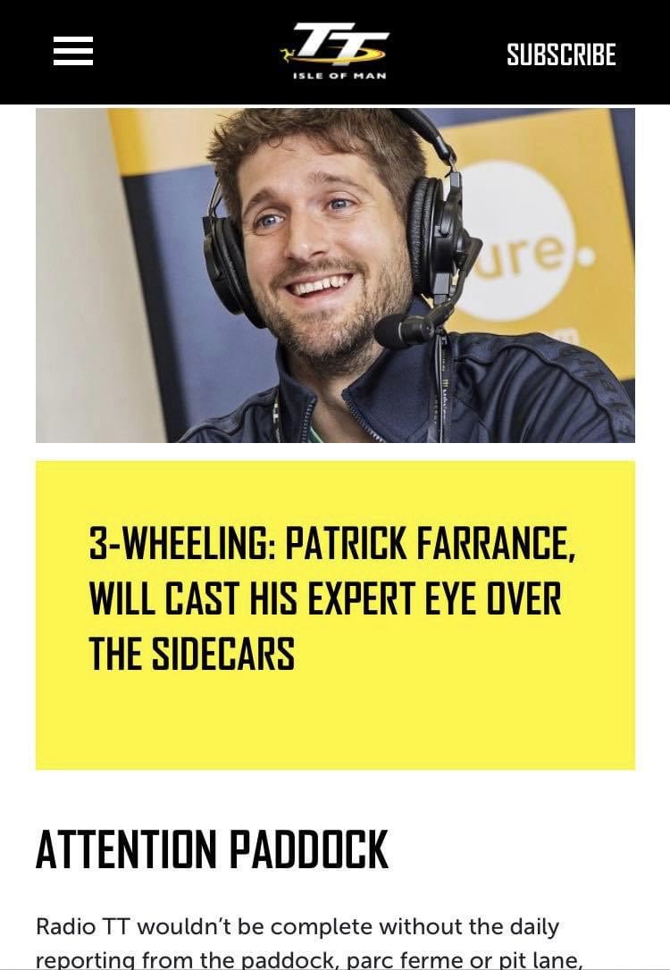 CrowyMoto's tweet photo. Looking forward to seeing and listening to @ttracesofficial with @PatrickFarrance this year, it’s going to be awesome! https://t.co/iKXMzd7N8l