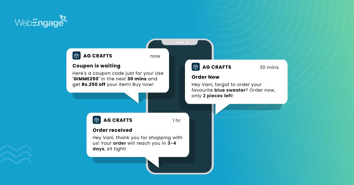 WebEngage's tweet photo. You've sent a message to your crush & they didn't respond.
You itch to send another message & your best friend stops you. WE’re stopping you from sending that extra push notification to your user.
Find out why it’s a bad idea!
https://t.co/WegBamKmaw
#LearnWithWebEngage #Blog https://t.co/UeLXMMJ6r7