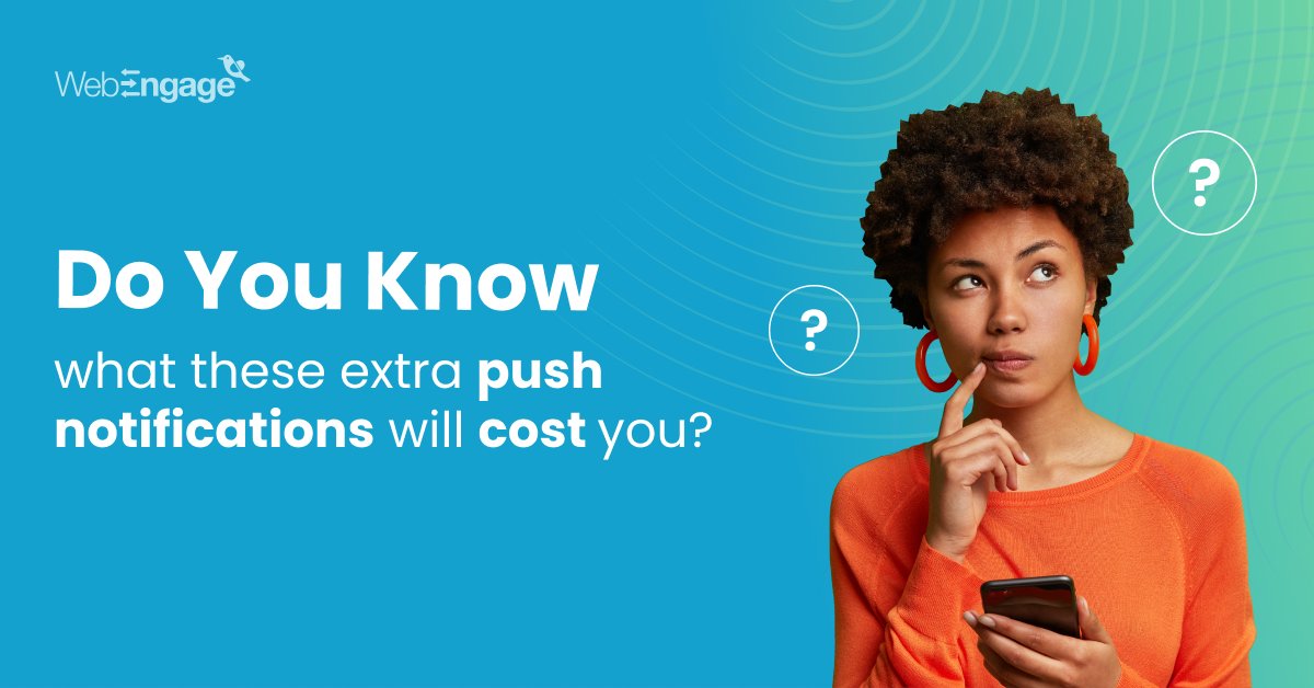 WebEngage's tweet photo. You've sent a message to your crush & they didn't respond.
You itch to send another message & your best friend stops you. WE’re stopping you from sending that extra push notification to your user.
Find out why it’s a bad idea!
https://t.co/WegBamKmaw
#LearnWithWebEngage #Blog https://t.co/UeLXMMJ6r7