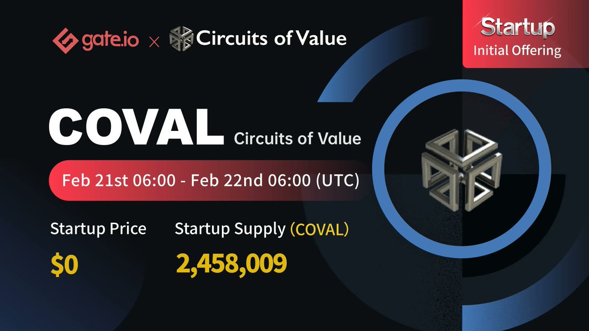 Gate's tweet image. #Gateio Startup Free Offering @circuitsofvalue 

Duration: 06:00, Feb 21st - Feb 22nd (UTC)

👉Follow @gate_io
👉Like &amp;amp; RT

🔥50 lucky users will receive $5 each

♦️Participate: gate.io/startup/414?ch…  
♦️Details: gate.io/article/25297/…
 
#Gateio #Startup