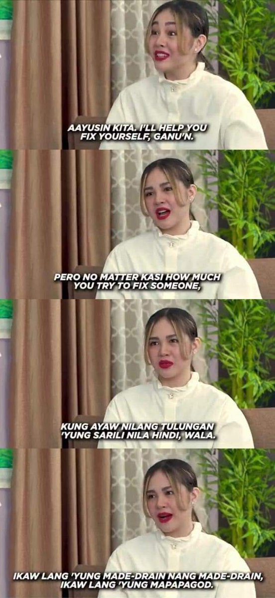 MORAL LESSON
“You cannot change a person by loving them harder.”