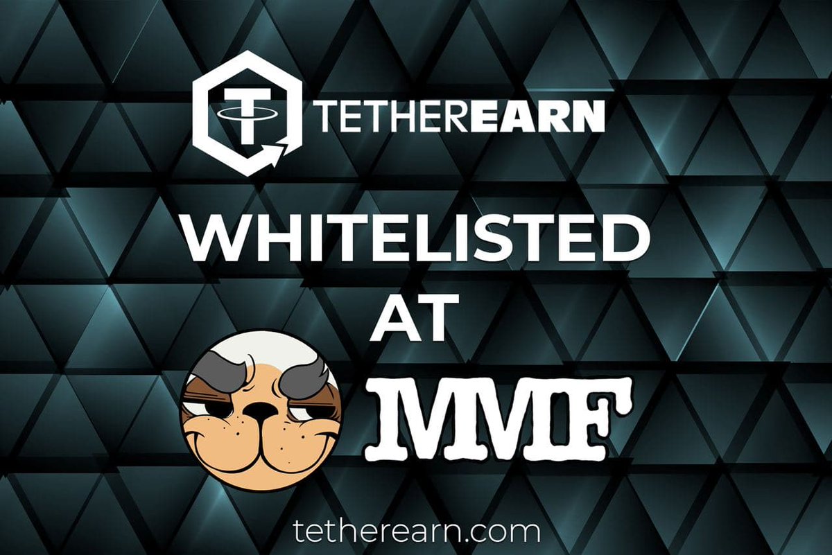 WE ARE WHITELISTED ON MMF!  x.com/MMFcrypto #TETHERESRN $USDT $TEARN #CRO #MMF #CRONOS

WELL DONE TO ALL OUR HODLERS AND DIAMOND HANDS!!! @mmf