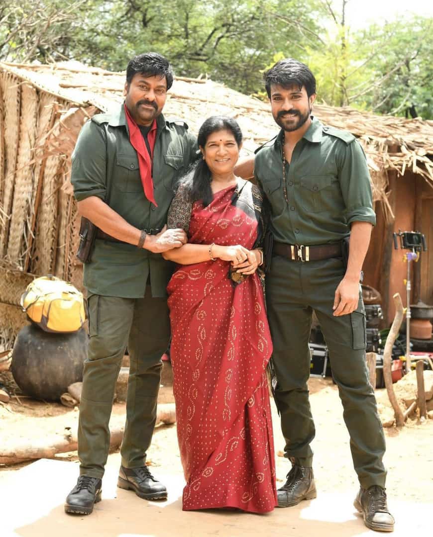 AlwaysSameer27's tweet photo. Happy Birthday #SurekhaAmma Garu. 

#MegastarChiranjeevi #Acharya #RamCharan 😍 https://t.co/FXYilaLxSz