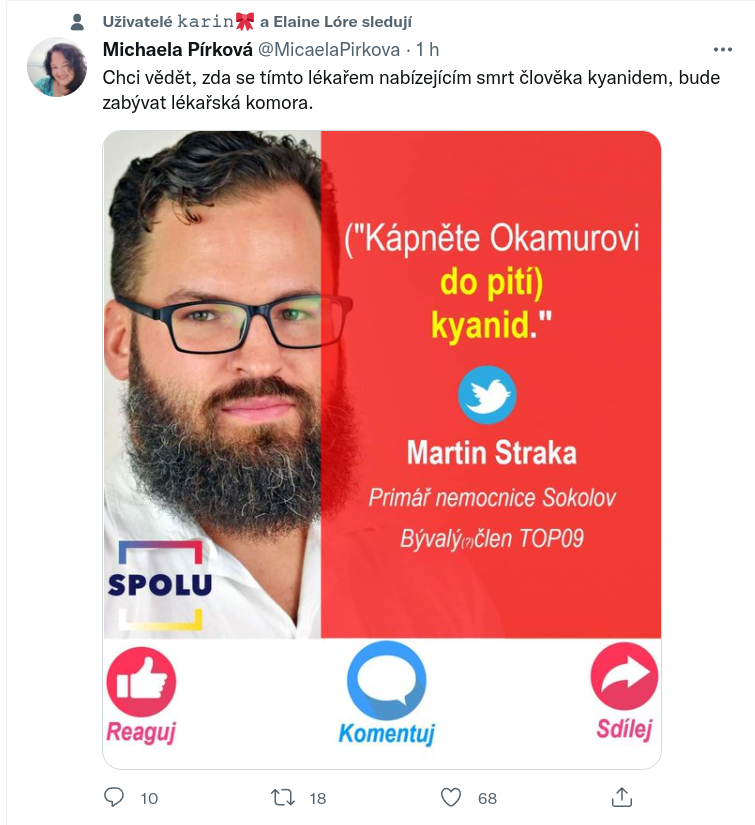 ByCzech's tweet photo. 1/12 POZOR!
Dneska si milé děti povíme, jak se taková prasárna (nemyslím @libtardzeu, ale paní co to šíří) z úplně jiné bubliny dostane *CÍLENĚ* do mojí (a vaši) tajmlajny. #BaldaStyle #thread

Kontext:
Lidi si před pár dny začali dělat legraci z toho nekonečného žvanění Okamury https://t.co/yoa3TgFull