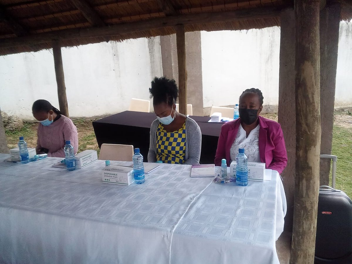 The volunteering meeting for Covid-19 that is sponsored by #UK embassy Lesotho