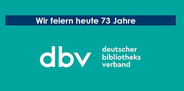 Man glaubt es kaum, aber der dbv wird heute 73! Seit 1949 setzt er sich für die Stärkung der #Bibliotheken und für einen freien Zugang zu Medien und Informationen für alle Bürger*innen ein. Das werden wir auch weiterhin tun. Wir freuen uns daher auf die nächsten 73 Jahre!🥳