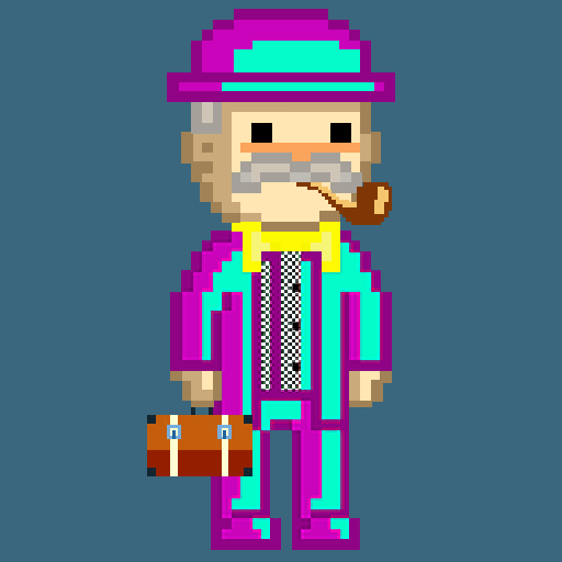 MrPixeI's tweet photo. Hello World #NFTs.🌎🎩I found one of the brightest @MrPixeI  #2476.🌈 He really wants to visit the #NFTLiverpool exhibition.✈️🖼️🏭 Support!!!🤗🥰
#NFTCommunity #generative #nftcollectors https://t.co/pWy0Ji8fYC