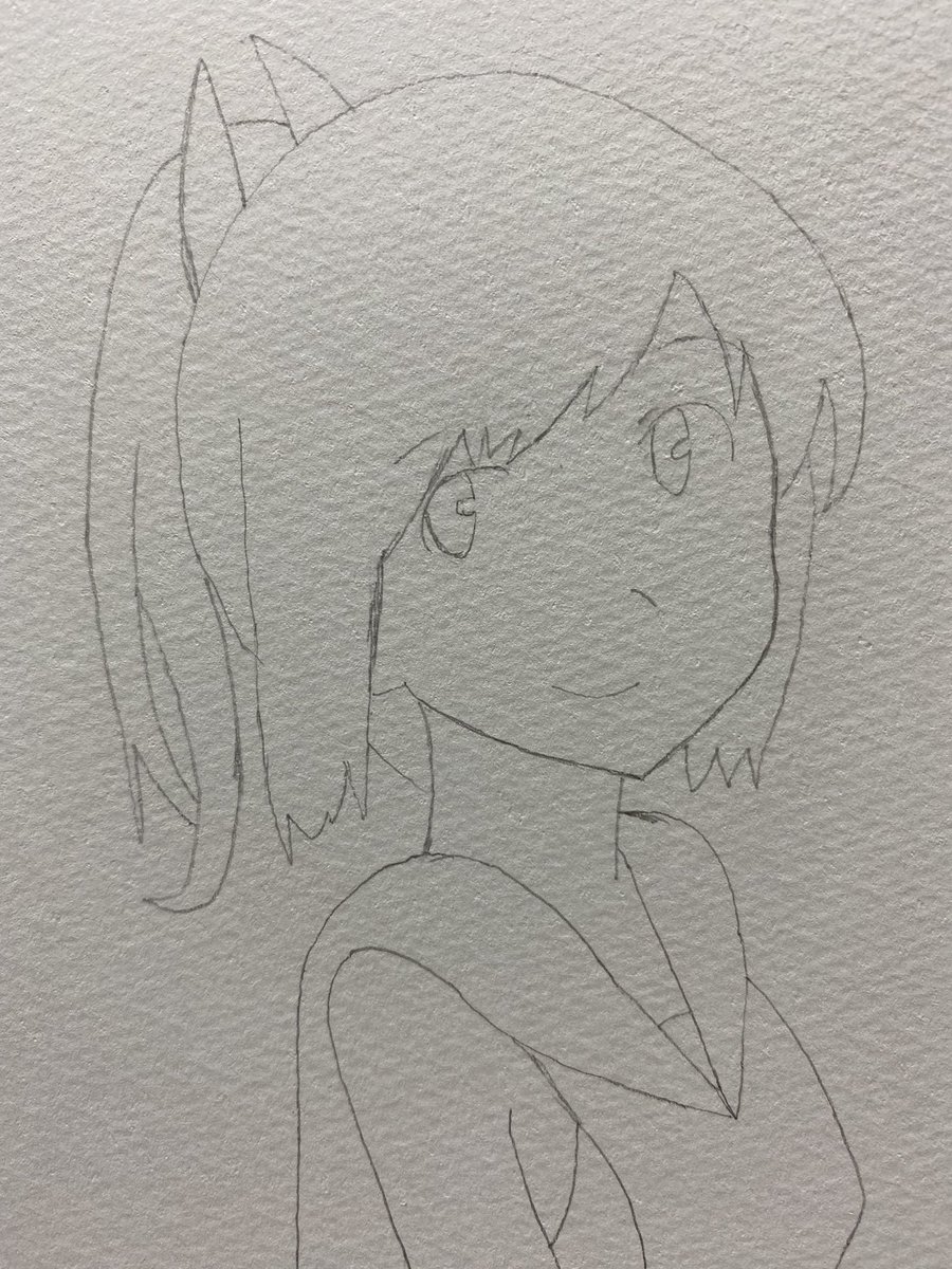 しおいさんの途中絵です。
最初は雰囲気で描いてみて、次に線を濃くしつつ色を塗りました。
しおいさんは以前描いたことがあるのですが、今回は少し大人びた雰囲気に描いてみようと思い描いてみました!
今回も沢山のいいねリツイートリプライ等、本当にありがとうございます‼️😊✨ 