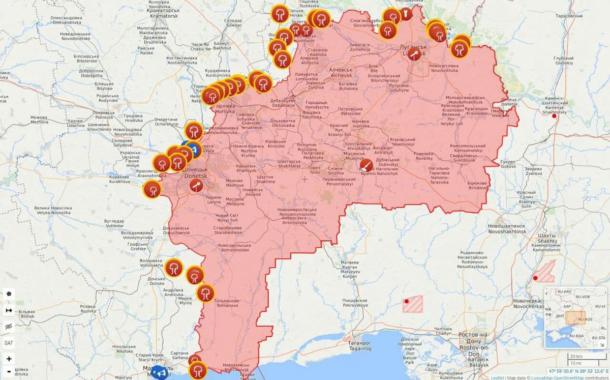 Линия соприкосновения россия. Линия разграничения ДНР И Украины карта. Границы ЛНР И ДНР на карте Украины 2022. Луганская и Донбасс на карте. Карта Донбасса Донецкая и Луганская область.