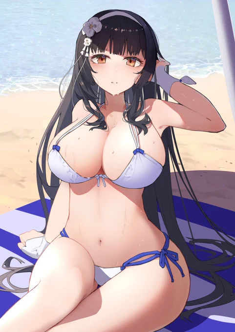 #くそ寒いので水着絵を貼る 