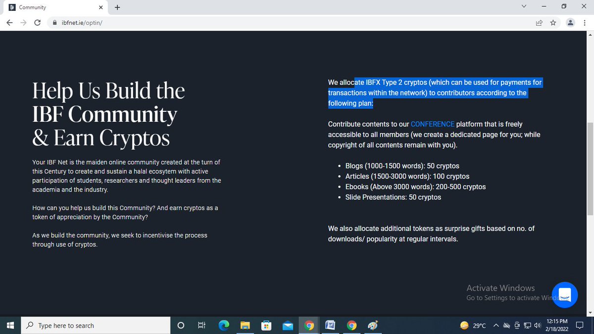 IBF Net has been funding  #Rohingyas since 2015 through various organizations. Has been lending technical support towards the building of Halal ecosystem. The Cryptos that they issue can be used / exchanged only within their network.