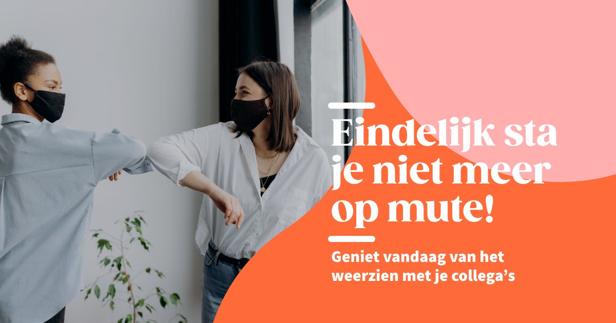 🙌Eindelijk!
Telewerk is vanaf vandaag niet meer verplicht maar aanbevolen.
Wij wensen jullie een fijne terugkeer naar kantoor!

#samenondernemen