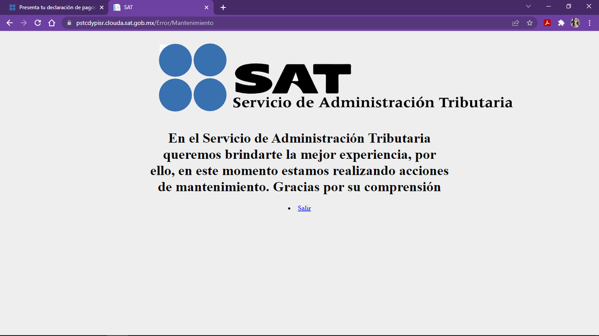 Cuando intentas cumplir en tiempo las obligaciones #fiscales y te encuentras con esto #SAT #Declaraciones