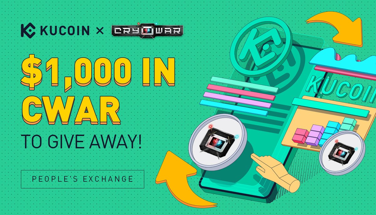 kucoincom's tweet image. 💰 $1,000 GIVEAWAY 💰

#KuCoin and #Cryowar have completed the 3rd batch of $CWAR distribution to #KuCoinSpotlight participants!

✅ Follow @kucoincom &amp;amp; @CryowarDevs
✅ Retweet &amp;amp; tag 3 friends
✅ Fill out: forms.gle/S2692YFzvYPSZT…
🎁 50 winners, $20 in $CWAR each