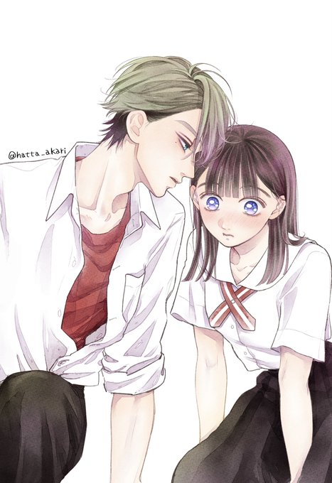 ちょろくてかわいい君が好き②巻のコミックスカバーの元絵です💁‍♂️✨ 