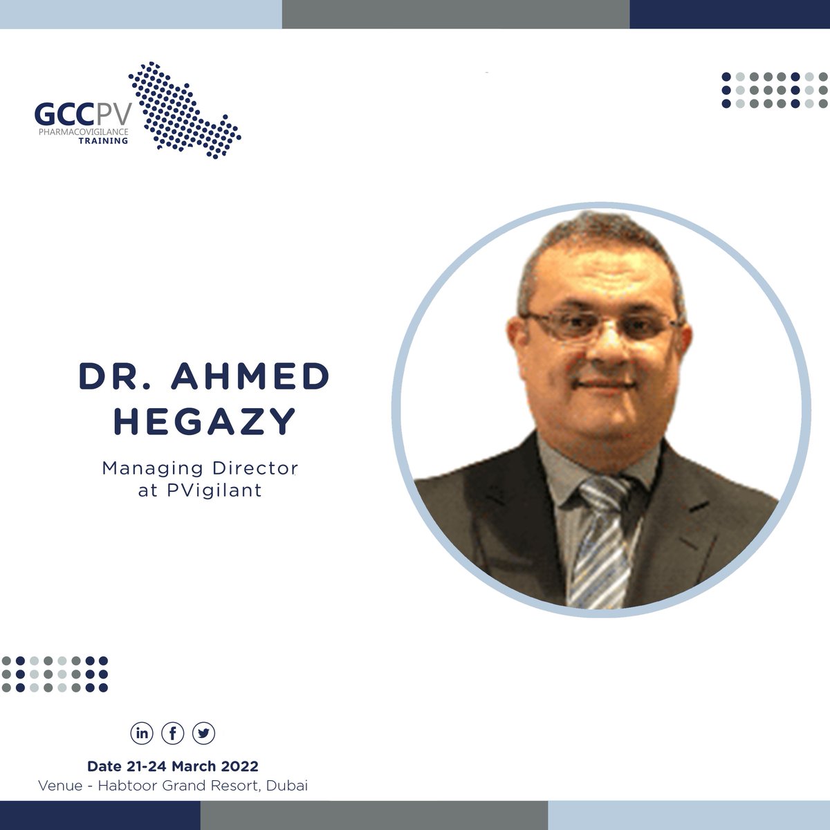 hubplusevents's tweet photo. We're excited to announce that , Dr. Ahmed Hegazy, MD, MBBCh, MSc. PharMed, the Managing Director at PVigilant #Health, will be one of our speakers at the #GCC #Pharmacovigilance #training this year!
Register Now: https://t.co/1Flk0InRhC
#GCCPVTraining #pharma #GCC https://t.co/RMvnZWJiMb