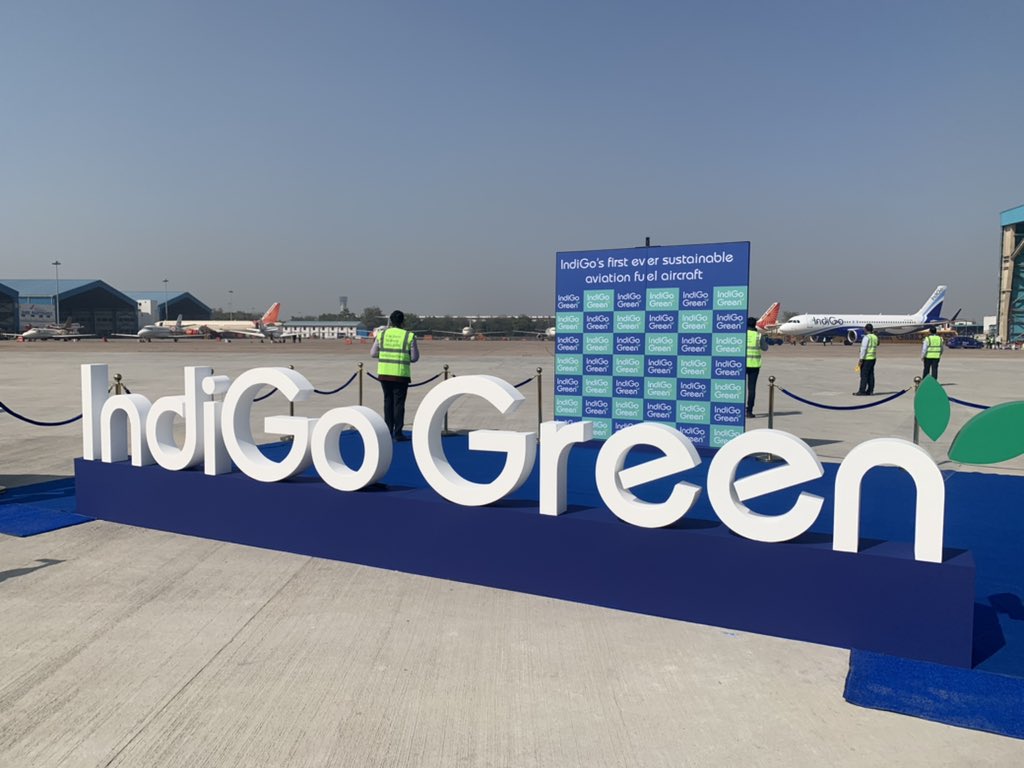 ChhaviLeekha's tweet photo. @IndiGo6E Green the dream came alive today as our first #SAF powered aircraft touched down at @DelhiAirport this morning.All of us wee present at the bay to welcome this new milestone in our journey! #letsindigo #sustainability #leancleanflyingmachine #Aircraft #safefuel #GoGreen https://t.co/g8tTwDhxyo