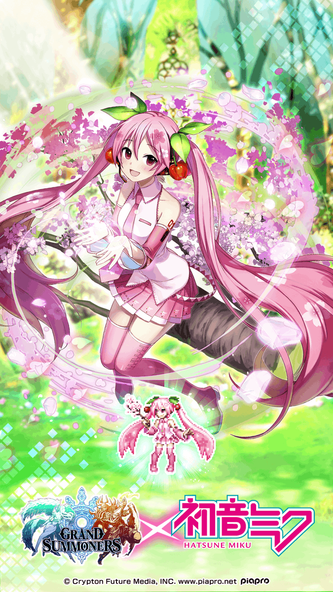 GRDSMN_GLOBAL's tweet photo. The Hatsune Miku Crossover continues! ����

Dance into spring with this Sakura Miku wallpaper! ✨ https://t.co/XT41qwHHkx
