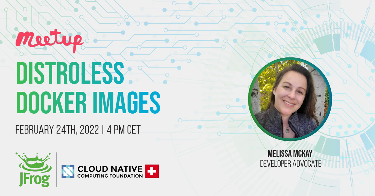 jfrog's tweet image. Securing a #Docker image does not just stop at securing the software you put into it. Join Melissa McKay for a meetup on Thurs., Feb. 24 at 4pm CET to learn how to build a #Distroless Docker image to reduce potential attack vectors.

jfrog.co/3Jyp5ME