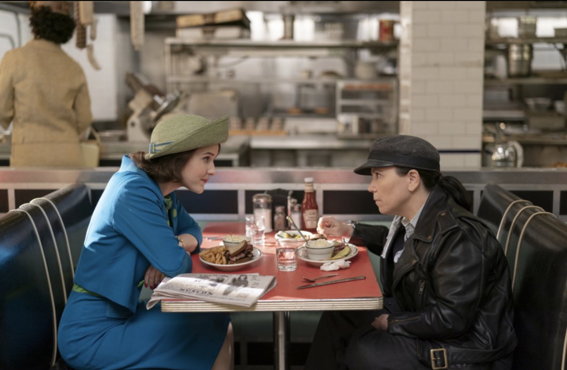 Still an absolute riot.  The first two episodes of season 4 were fantastic! Happy birthday to Ethan!!#themarvelousmrsmaisel #primevideo #amyshermanpalladino #danielpalladino #rachelbrosnahan #tonyshalhoub #marinhinkle #alexborstein #michaelzegen #kevinpollak #carolineaaron