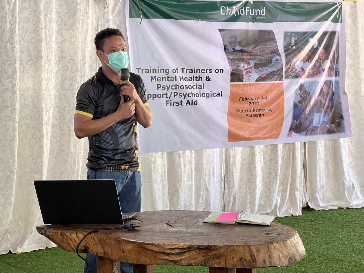 ChildFundPh's tweet photo. #ChildFund Philippines together with its community partners conducted a ToT on MHPSS in #PuertoPrincessa! The training equips community members with basic MHPSS/PFA principles, guidelines and tools for them to deliver psychosocial support for children and families in the area. https://t.co/D5ySHSKFek