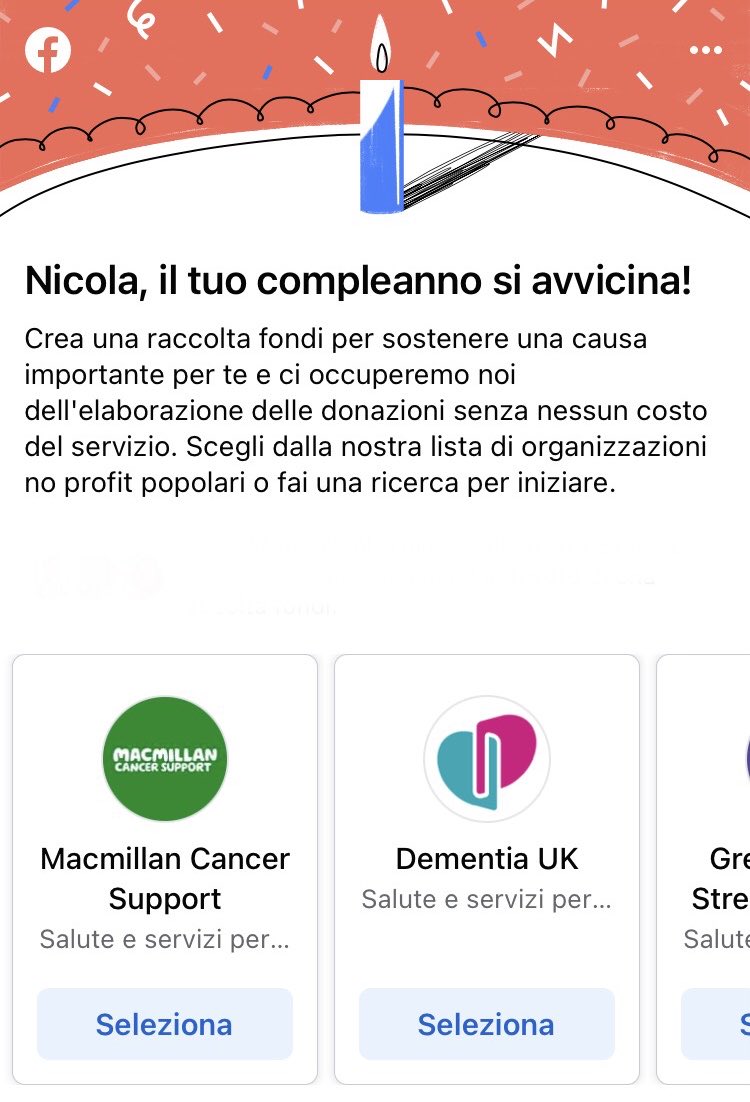 Grazie Zuck per il pensiero.