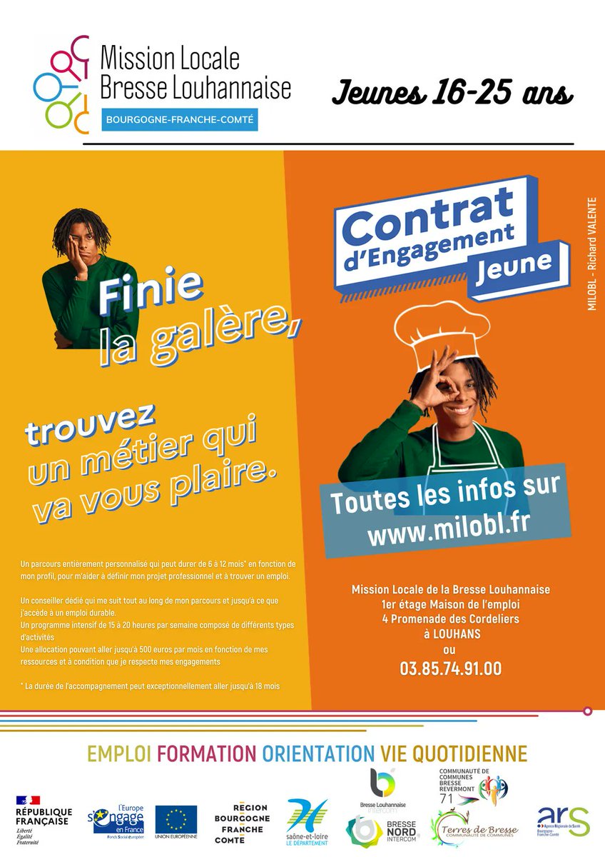 jeunesmilobl's tweet photo. Le contrat d'engagement jeune. Toutes les infos sur https://t.co/OWYmC9m0kg #armlbfc #unml https://t.co/JIT2kOMAde